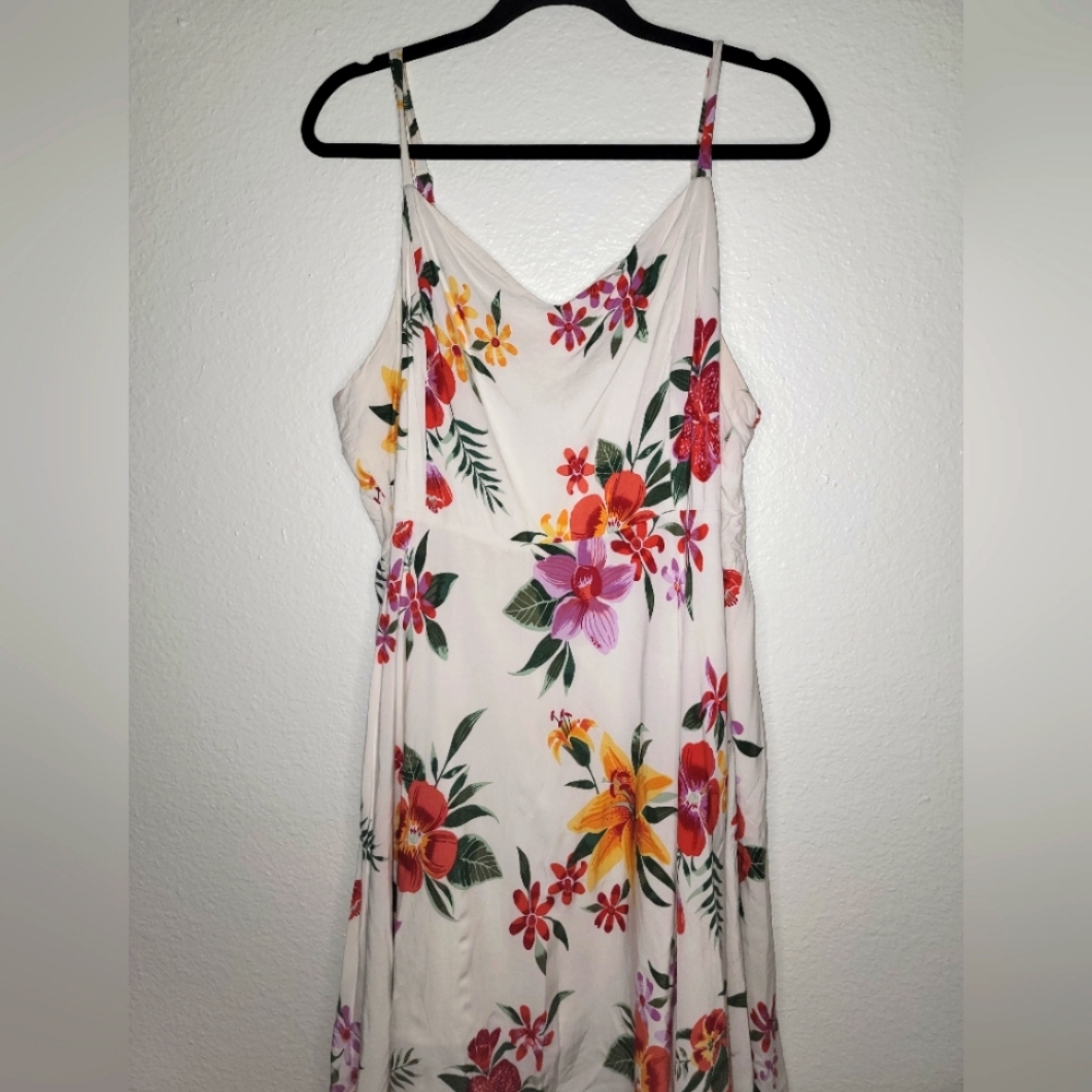 Old Navy white floral cami dress